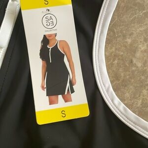 - Sage ladies active dress with short